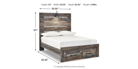 Drystan Multi Full LED Storage Panel Bed from Ashley - Luna Furniture
