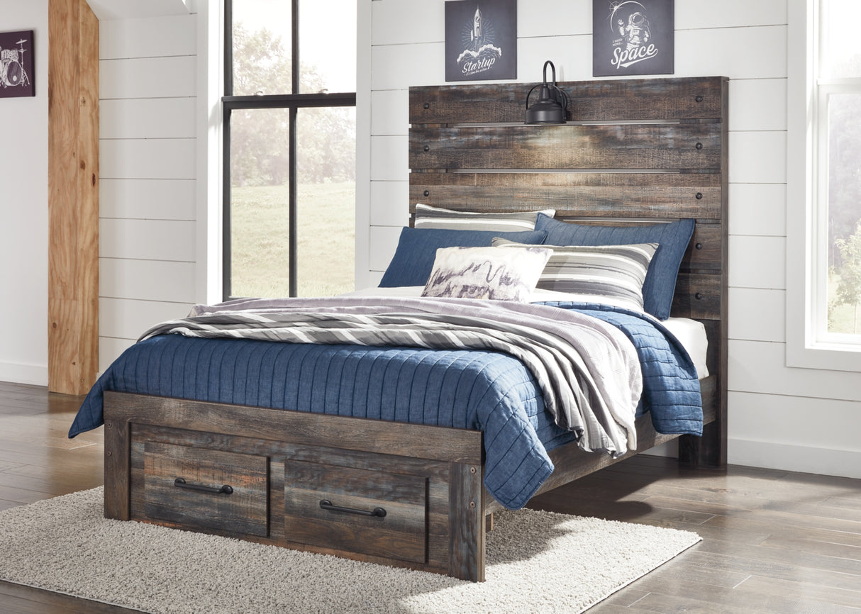 Drystan Multi Full LED Storage Panel Bed from Ashley Furniture - Luna Furniture