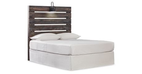 Drystan Full Panel Headboard Bed with Mirrored Dresser, Chest and Nightstand in Multi from Ashley Furniture - Luna Furniture