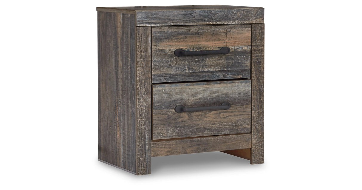 Drystan Full Bookcase Bed with 2 Storage Drawers with Mirrored Dresser and 2 Nightstands in Multi from Ashley - Luna Furniture