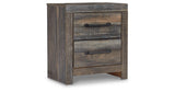 Drystan Full Bookcase Bed with 4 Storage Drawers with Mirrored Dresser and 2 Nightstands in Multi from Ashley - Luna Furniture