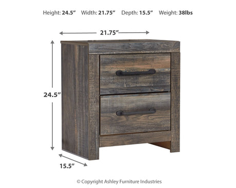 Drystan Queen Bookcase Bed with 4 Storage Drawers with Mirrored Dresser, Chest and 2 Nightstands in Multi from Ashley - Luna Furniture