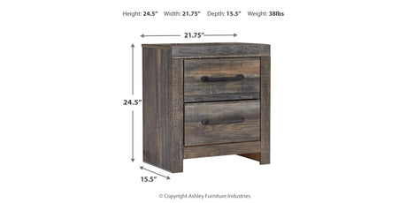 Drystan Full Bookcase Bed with 4 Storage Drawers with Mirrored Dresser and 2 Nightstands in Multi from Ashley - Luna Furniture