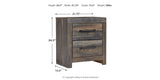Drystan Full Bookcase Bed with 2 Nightstands in Multi from Ashley - Luna Furniture