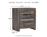 Drystan Queen Bookcase Bed with 2 Storage Drawers with Mirrored Dresser and 2 Nightstands in Multi from Ashley - Luna Furniture