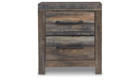 Drystan Queen Bookcase Bed with 2 Storage Drawers with Mirrored Dresser and 2 Nightstands in Multi from Ashley - Luna Furniture
