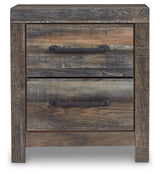 Drystan Full Bookcase Bed with 2 Storage Drawers with Mirrored Dresser and 2 Nightstands in Multi from Ashley - Luna Furniture