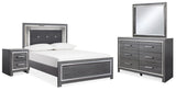 Lodanna Gray LED Upholstered Youth Panel Bedroom Set from Ashley Furniture - Luna Furniture