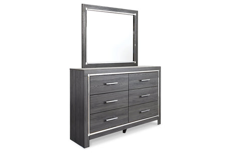 Lodanna Gray Dresser and Mirror from Ashley - Luna Furniture