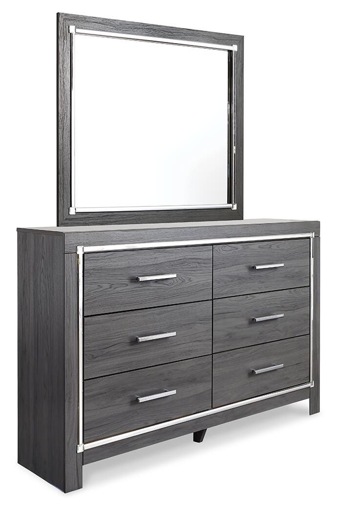 Lodanna Gray Full Panel Bed, Dresser and Mirror from Ashley Furniture - Luna Furniture