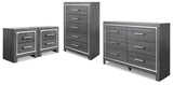 Lodanna Gray Dresser, Chest and 2 Nightstands from Ashley - Luna Furniture