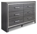 Lodanna Gray LED Upholstered Panel Bedroom Set from Ashley - Luna Furniture
