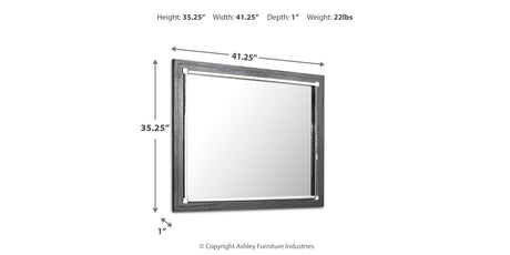 Lodanna Gray Bedroom Mirror from Ashley - Luna Furniture