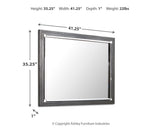 Lodanna Gray Bedroom Mirror from Ashley Furniture - Luna Furniture