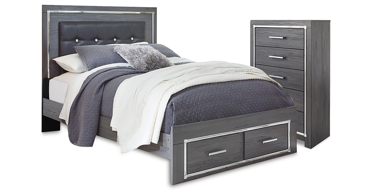 Lodanna Queen Panel Storage Bed and Chest from Ashley - Luna Furniture