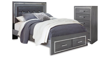Lodanna Queen Panel Storage Bed and Chest from Ashley Furniture - Luna Furniture