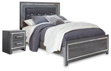 Lodanna Gray Queen Panel Bed and Nightstand from Ashley - Luna Furniture