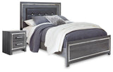 Lodanna Gray Queen Panel Bed and Nightstand from Ashley - Luna Furniture