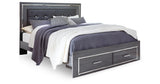 Lodanna Gray King Storage Bed, 2 Dressers, Cheat and Nightstand from Ashley - Luna Furniture