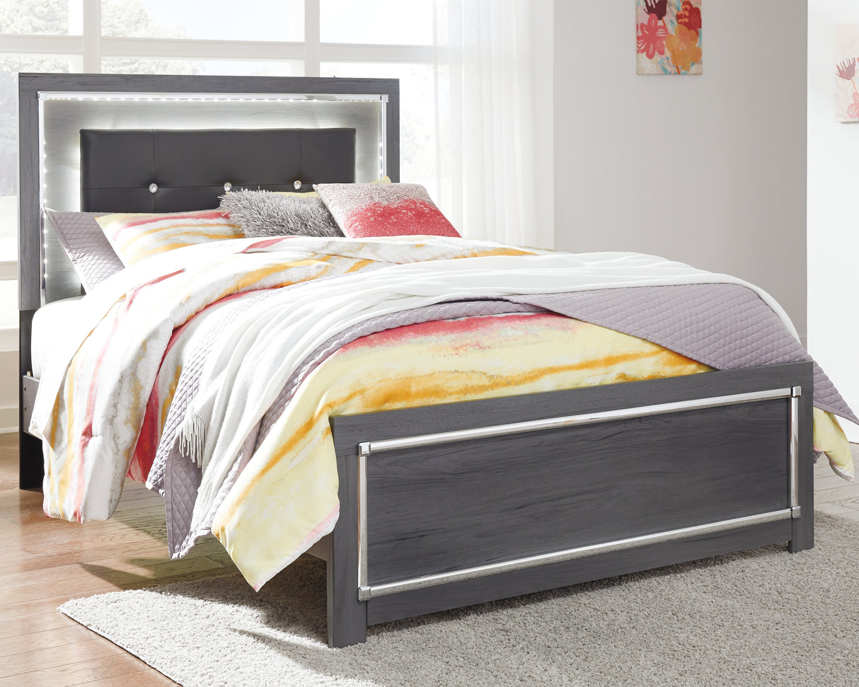 Lodanna Gray Full Panel Bed, Dresser and Mirror from Ashley Furniture - Luna Furniture
