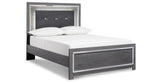 Lodanna Gray Full LED Upholstered Panel Bed from Ashley Furniture - Luna Furniture