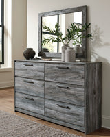 Baystorm Gray Dresser and Mirror from Ashley Furniture - Luna Furniture