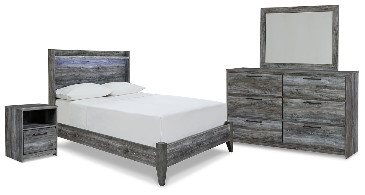 Baystorm Gray LED Youth Panel Bedroom Set from Ashley - Luna Furniture