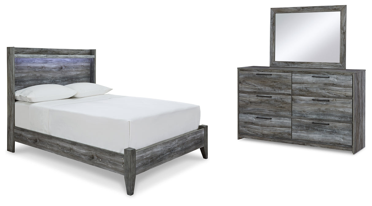 Baystorm Gray LED Youth Panel Bedroom Set from Ashley - Luna Furniture