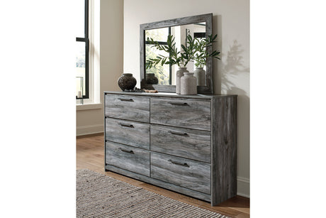 Baystorm Gray Dresser and Mirror from Ashley - Luna Furniture