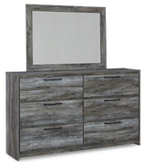 Baystorm Gray Twin Panel Bed, Dresser, Mirror and Nightstand from Ashley Furniture - Luna Furniture