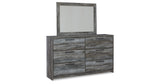 Baystorm Gray Twin Panel Headboard Bed, Dresser, Mirror and Nightstand from Ashley Furniture - Luna Furniture