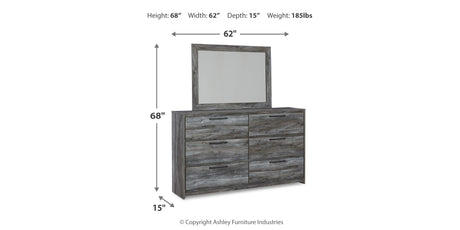 Baystorm Twin Panel Bed, Dresser, Mirror and Chest from Ashley Furniture - Luna Furniture