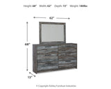 Baystorm Gray Dresser and Mirror from Ashley Furniture - Luna Furniture
