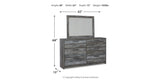 Baystorm Gray Twin Panel Headboard Bed, Dresser, Mirror and Nightstand from Ashley Furniture - Luna Furniture