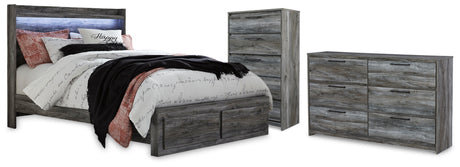 Baystorm Queen Panel Storage Bed, Dresser and Chest from Ashley - Luna Furniture
