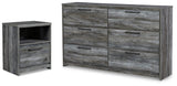 Baystorm Gray Dresser and Nightstand from Ashley Furniture - Luna Furniture