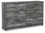 Baystorm Twin Panel Bed with Dresser in Gray from Ashley Furniture - Luna Furniture