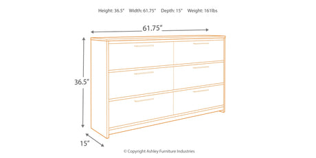 Baystorm Gray Dresser from Ashley Furniture - Luna Furniture