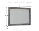 Baystorm Gray Bedroom Mirror (Mirror Only) from Ashley Furniture - Luna Furniture