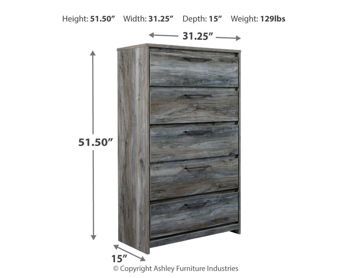 Baystorm Queen Panel Storage Bed, Dresser and Chest from Ashley - Luna Furniture