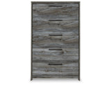 Baystorm Gray Queen Panel Headboard, Dresser, Mirror, Chest and Nightstand from Ashley Furniture - Luna Furniture