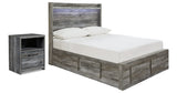 Baystorm Full Panel Storage Bed and Nightstand from Ashley - Luna Furniture