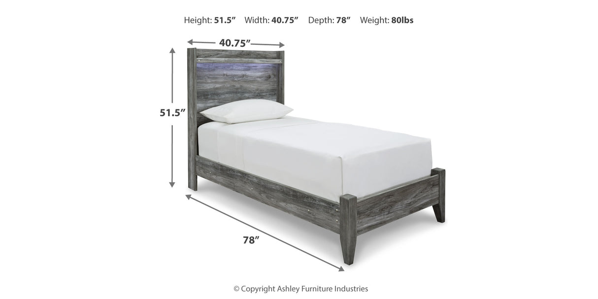 Baystorm Twin Panel Bed and 2 Nightstands from Ashley Furniture - Luna Furniture