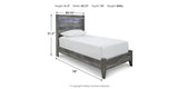 Baystorm Twin Panel Bed and 2 Nightstands from Ashley Furniture - Luna Furniture