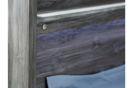 Baystorm Gray Twin LED Panel Bed from Ashley - Luna Furniture