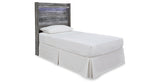 Baystorm Gray Twin Panel Headboard Bed, Dresser, Mirror and Nightstand from Ashley Furniture - Luna Furniture