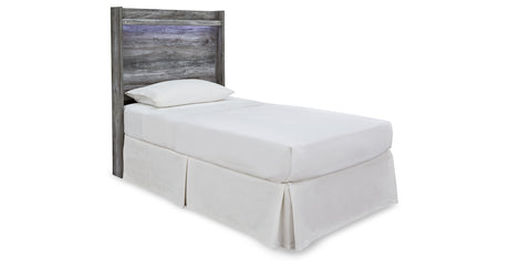 Baystorm Gray Twin Panel Headboard Bed, Dresser, Mirror and Nightstand from Ashley - Luna Furniture