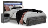 Baystorm Queen Panel Storage Bed and Nightstand from Ashley - Luna Furniture