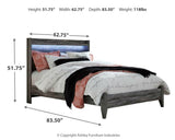 Baystorm Smoky Gray Queen Panel Bed and Chest from Ashley - Luna Furniture