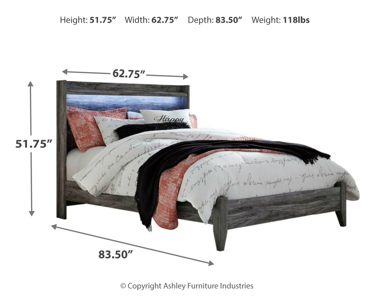 Baystorm Gray LED Panel Bedroom Set from Ashley Furniture - Luna Furniture